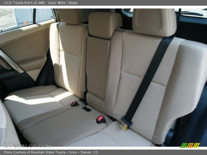 Super White / Beige 2013 Toyota RAV4 LE AWD