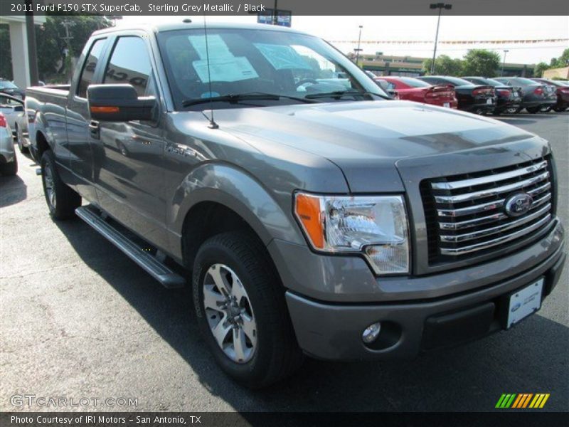 Sterling Grey Metallic / Black 2011 Ford F150 STX SuperCab