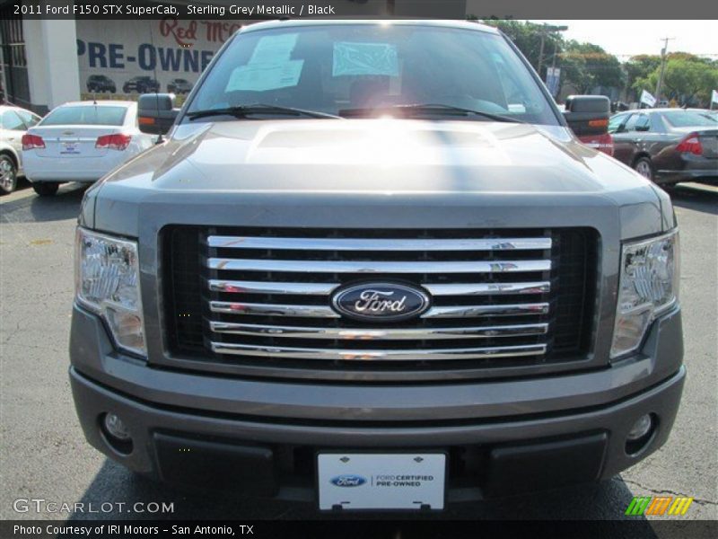 Sterling Grey Metallic / Black 2011 Ford F150 STX SuperCab