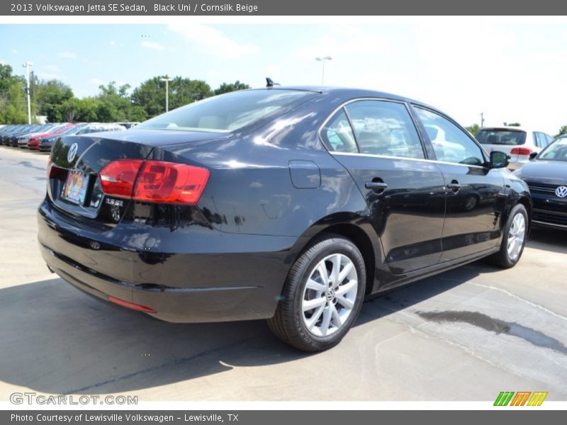 Black Uni / Cornsilk Beige 2013 Volkswagen Jetta SE Sedan
