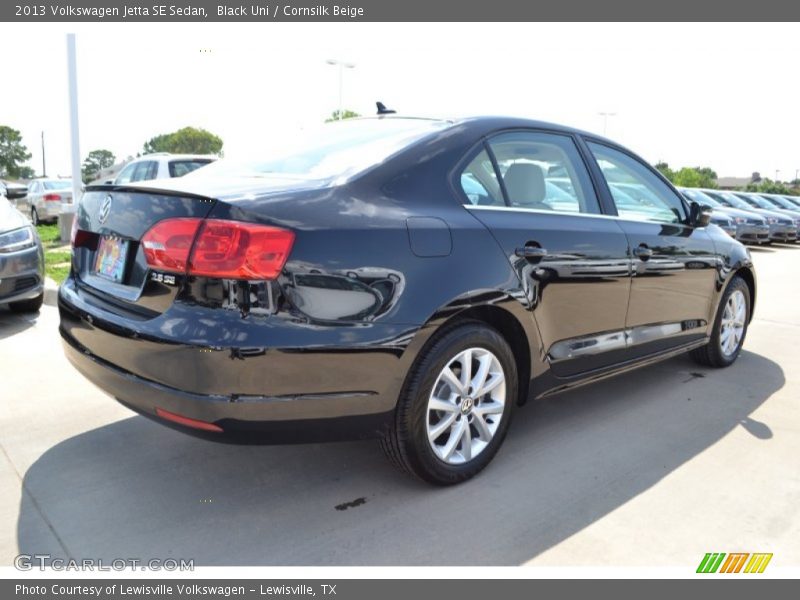 Black Uni / Cornsilk Beige 2013 Volkswagen Jetta SE Sedan