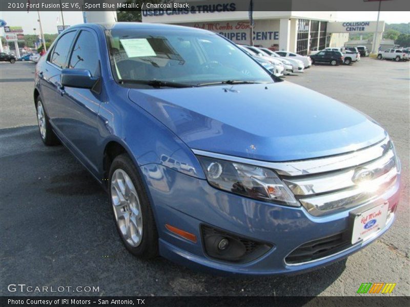 Sport Blue Metallic / Charcoal Black 2010 Ford Fusion SE V6