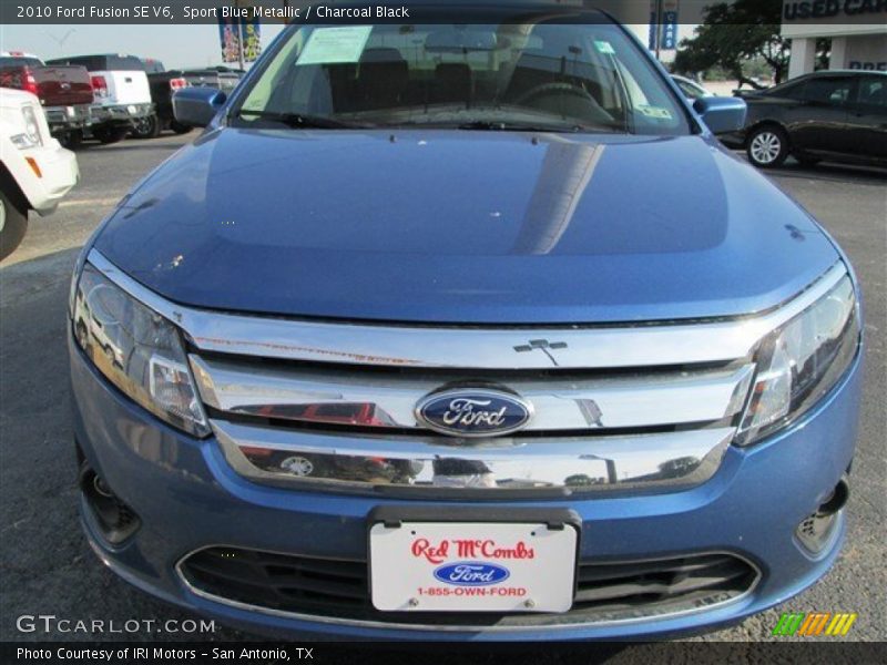 Sport Blue Metallic / Charcoal Black 2010 Ford Fusion SE V6