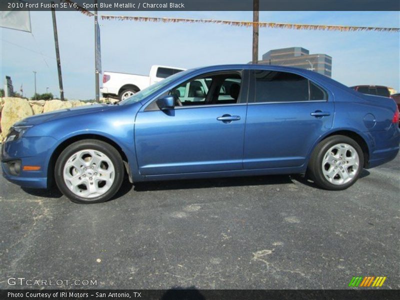 Sport Blue Metallic / Charcoal Black 2010 Ford Fusion SE V6