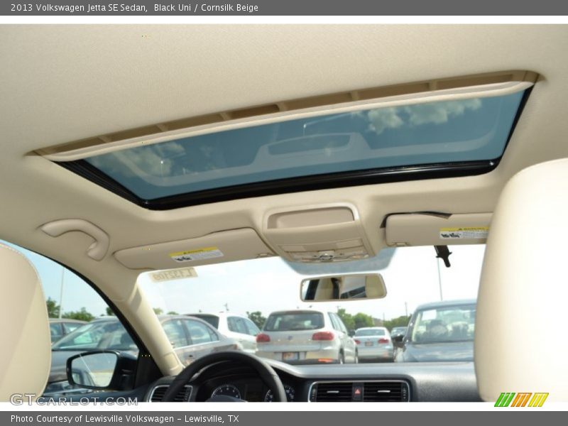 Black Uni / Cornsilk Beige 2013 Volkswagen Jetta SE Sedan