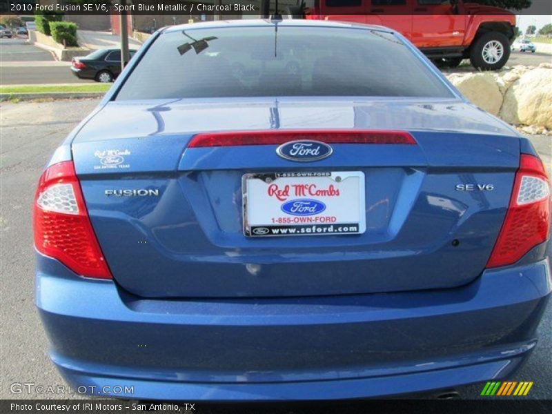 Sport Blue Metallic / Charcoal Black 2010 Ford Fusion SE V6