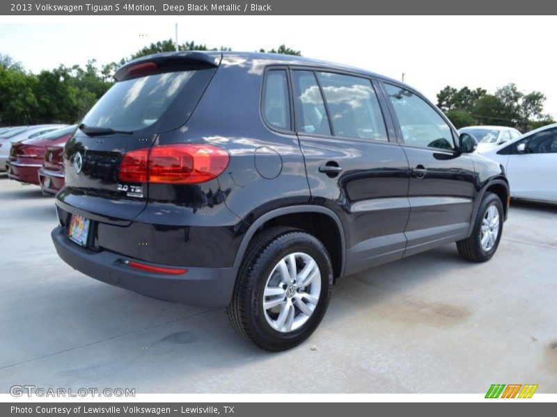 Deep Black Metallic / Black 2013 Volkswagen Tiguan S 4Motion