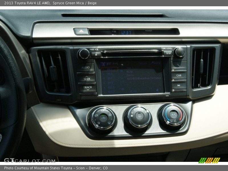 Spruce Green Mica / Beige 2013 Toyota RAV4 LE AWD