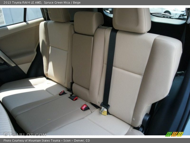 Spruce Green Mica / Beige 2013 Toyota RAV4 LE AWD