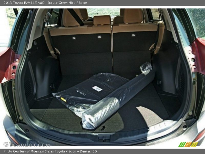 Spruce Green Mica / Beige 2013 Toyota RAV4 LE AWD