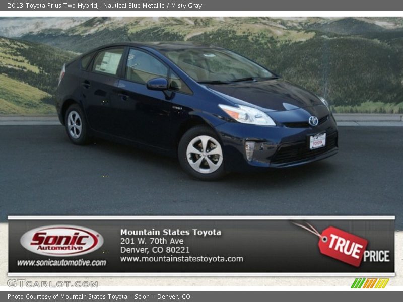 Nautical Blue Metallic / Misty Gray 2013 Toyota Prius Two Hybrid