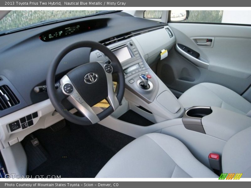Nautical Blue Metallic / Misty Gray 2013 Toyota Prius Two Hybrid