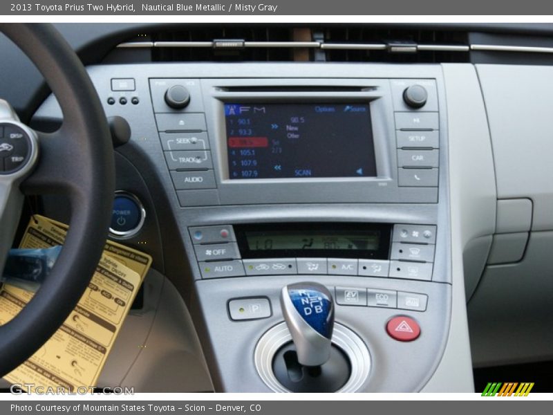 Nautical Blue Metallic / Misty Gray 2013 Toyota Prius Two Hybrid