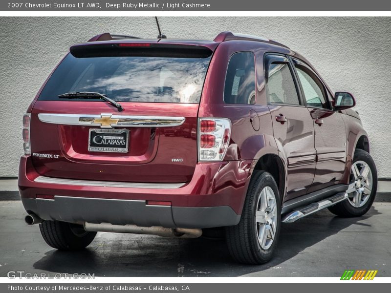 Deep Ruby Metallic / Light Cashmere 2007 Chevrolet Equinox LT AWD