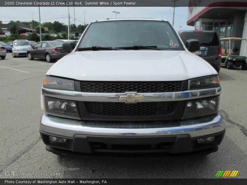 Summit White / Sport Pewter 2005 Chevrolet Colorado LS Crew Cab 4x4