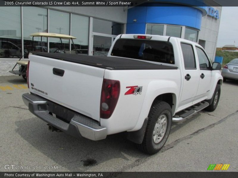 Summit White / Sport Pewter 2005 Chevrolet Colorado LS Crew Cab 4x4