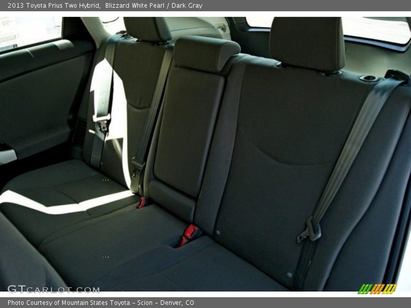 Blizzard White Pearl / Dark Gray 2013 Toyota Prius Two Hybrid