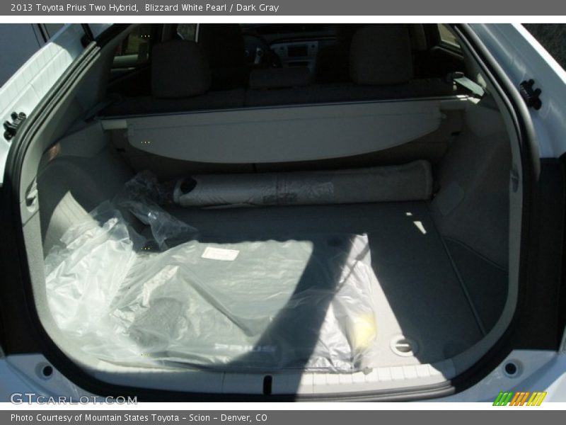 Blizzard White Pearl / Dark Gray 2013 Toyota Prius Two Hybrid