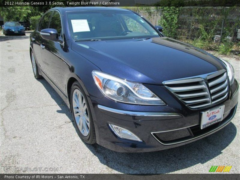 Twilight Blue Pearl / Cashmere 2012 Hyundai Genesis 3.8 Sedan