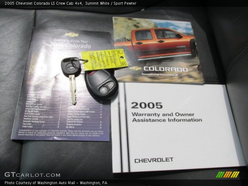 Summit White / Sport Pewter 2005 Chevrolet Colorado LS Crew Cab 4x4