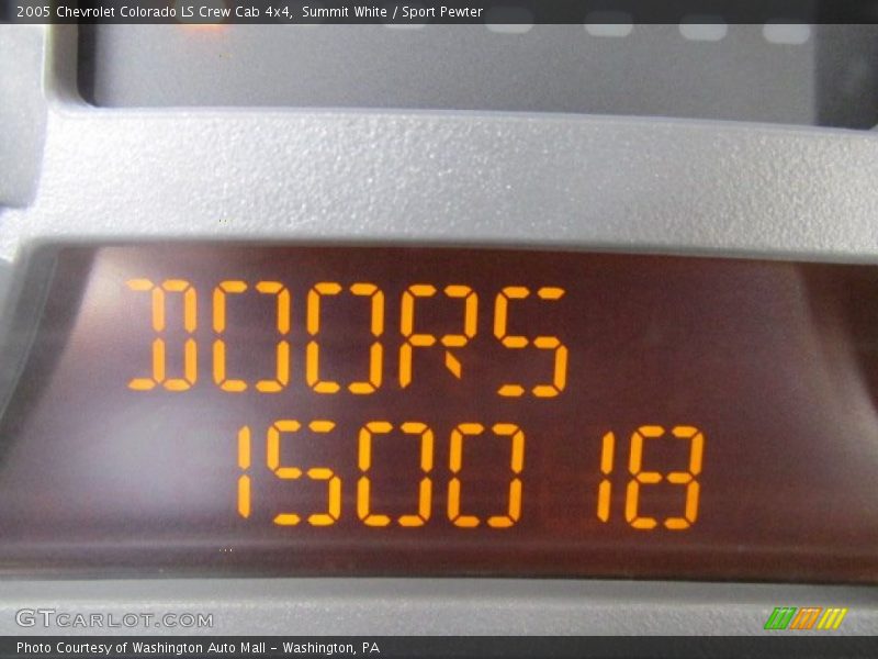 Summit White / Sport Pewter 2005 Chevrolet Colorado LS Crew Cab 4x4