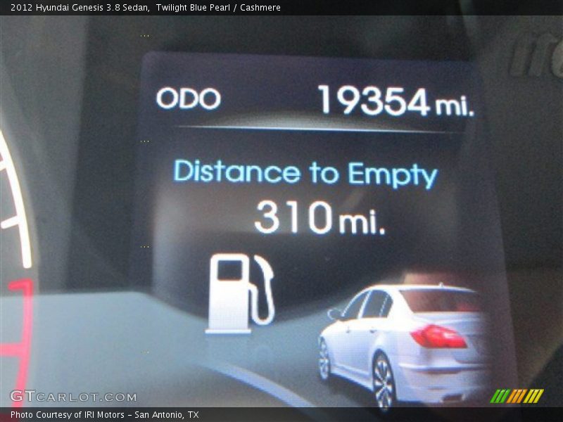 Twilight Blue Pearl / Cashmere 2012 Hyundai Genesis 3.8 Sedan