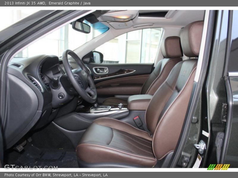  2013 JX 35 AWD Java Interior