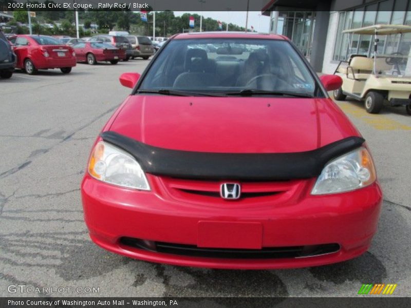 Rally Red / Black 2002 Honda Civic EX Coupe