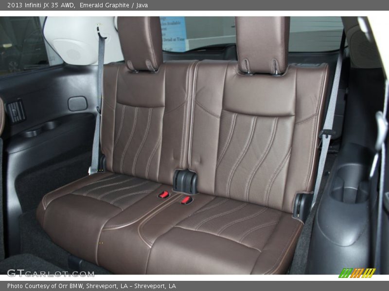 Rear Seat of 2013 JX 35 AWD