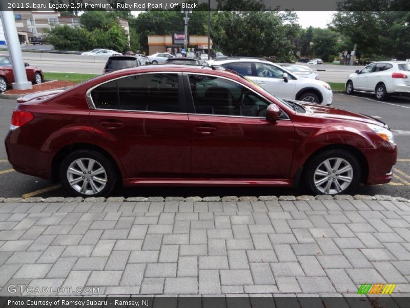 Ruby Red Pearl / Off-Black 2011 Subaru Legacy 2.5i Premium