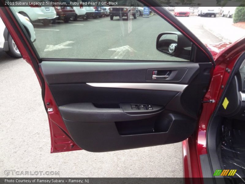 Ruby Red Pearl / Off-Black 2011 Subaru Legacy 2.5i Premium