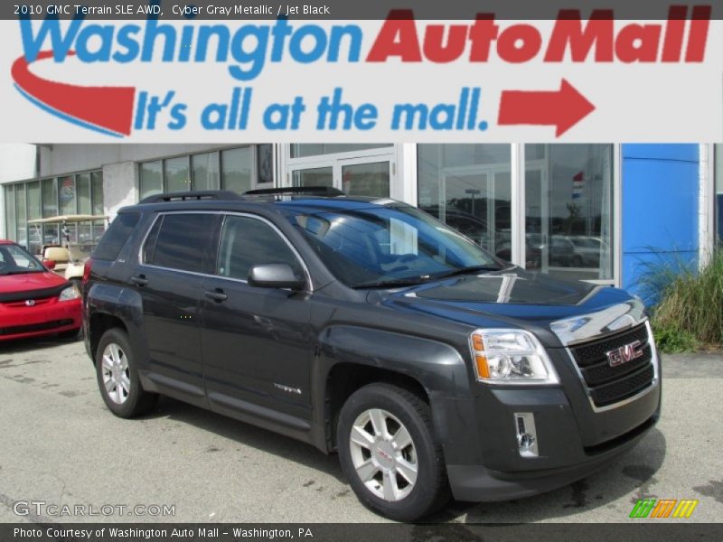 Cyber Gray Metallic / Jet Black 2010 GMC Terrain SLE AWD