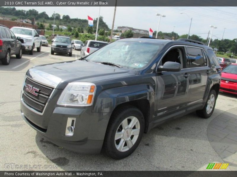 Cyber Gray Metallic / Jet Black 2010 GMC Terrain SLE AWD