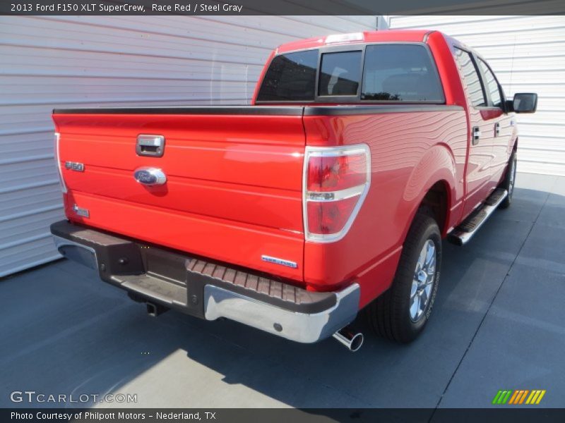 Race Red / Steel Gray 2013 Ford F150 XLT SuperCrew