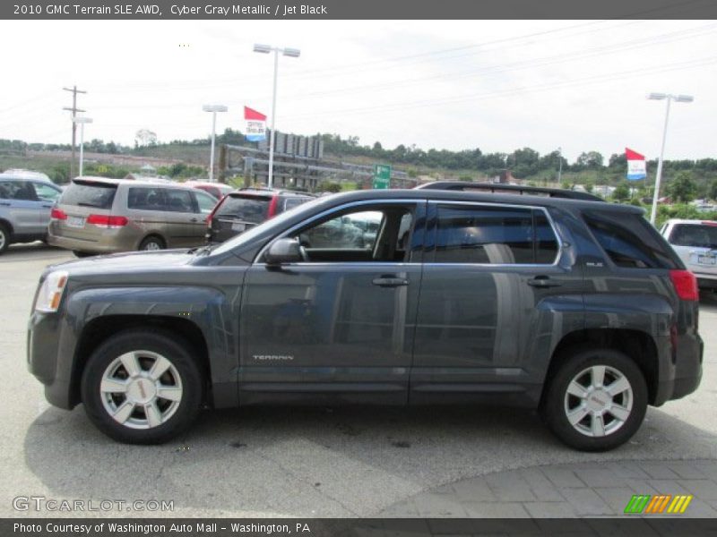 Cyber Gray Metallic / Jet Black 2010 GMC Terrain SLE AWD