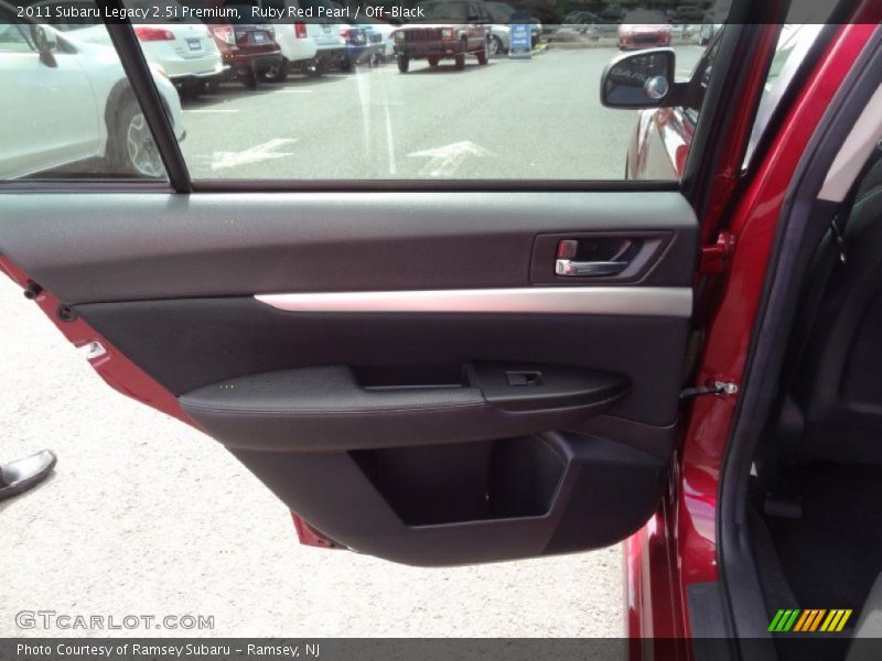 Ruby Red Pearl / Off-Black 2011 Subaru Legacy 2.5i Premium