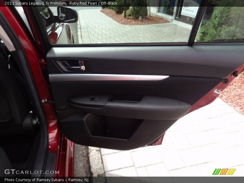 Ruby Red Pearl / Off-Black 2011 Subaru Legacy 2.5i Premium