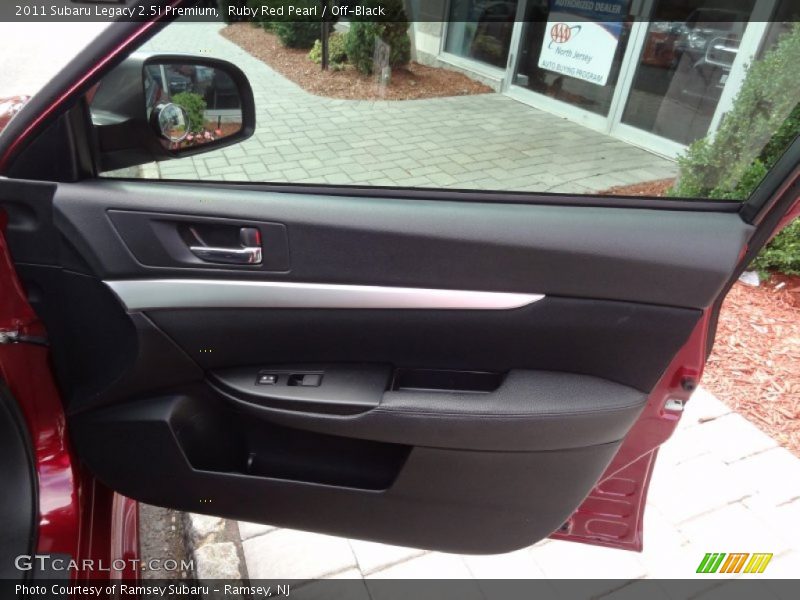 Ruby Red Pearl / Off-Black 2011 Subaru Legacy 2.5i Premium