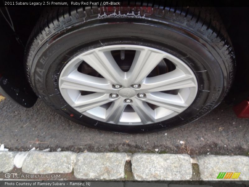 Ruby Red Pearl / Off-Black 2011 Subaru Legacy 2.5i Premium