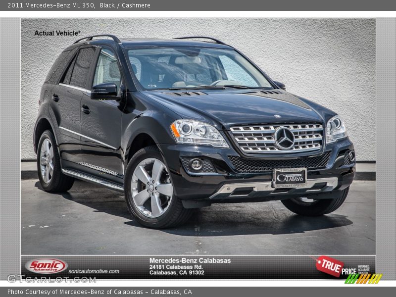 Black / Cashmere 2011 Mercedes-Benz ML 350