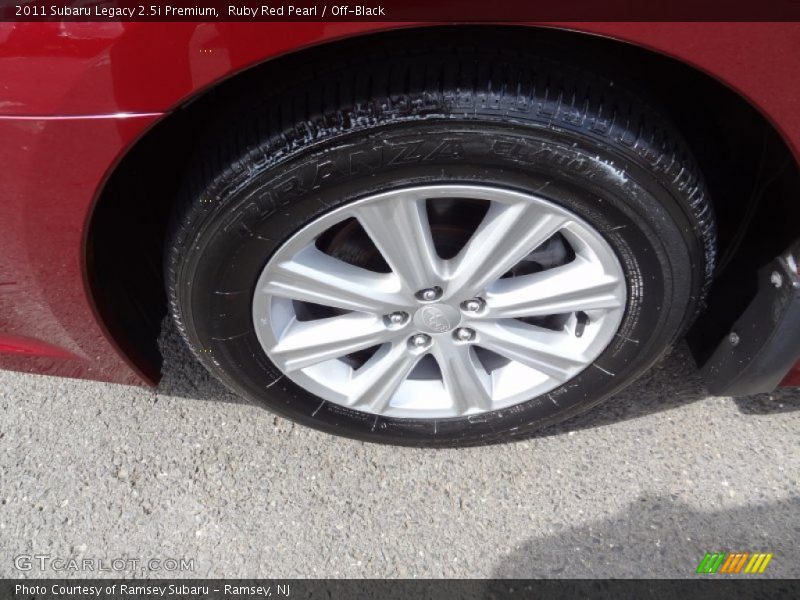 Ruby Red Pearl / Off-Black 2011 Subaru Legacy 2.5i Premium