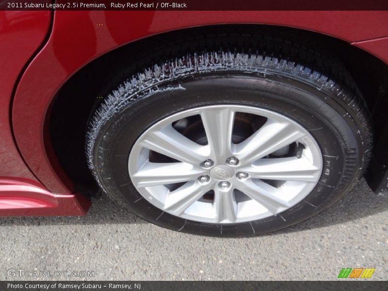Ruby Red Pearl / Off-Black 2011 Subaru Legacy 2.5i Premium