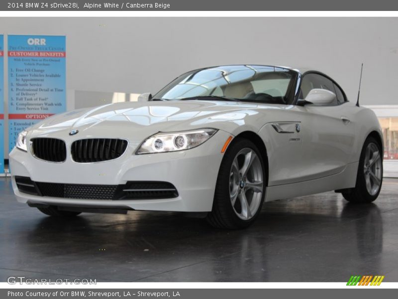 Alpine White / Canberra Beige 2014 BMW Z4 sDrive28i