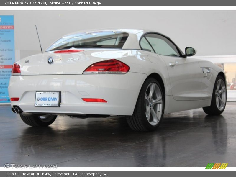 Alpine White / Canberra Beige 2014 BMW Z4 sDrive28i