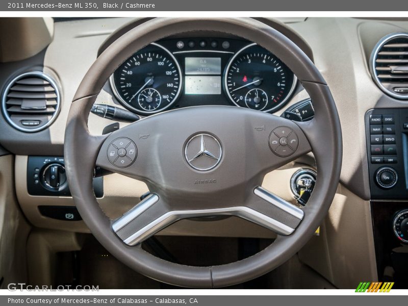 Black / Cashmere 2011 Mercedes-Benz ML 350