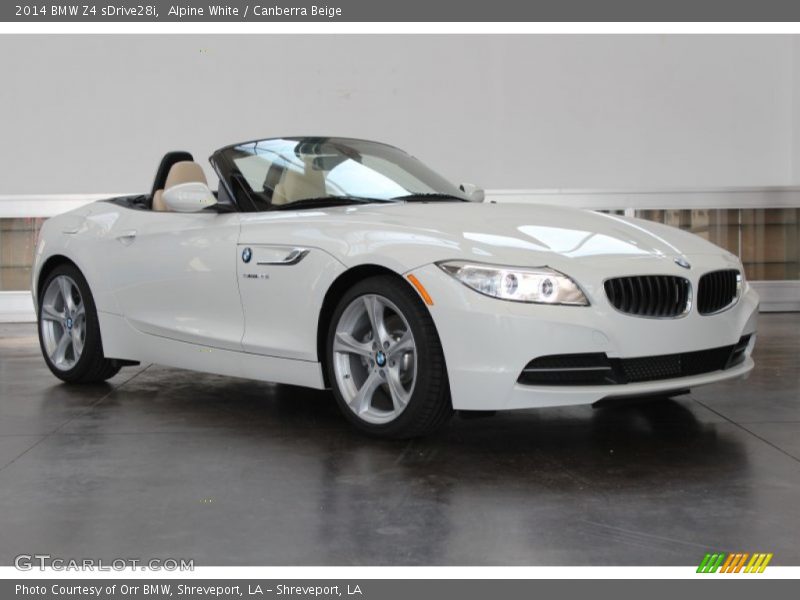 Front 3/4 View of 2014 Z4 sDrive28i