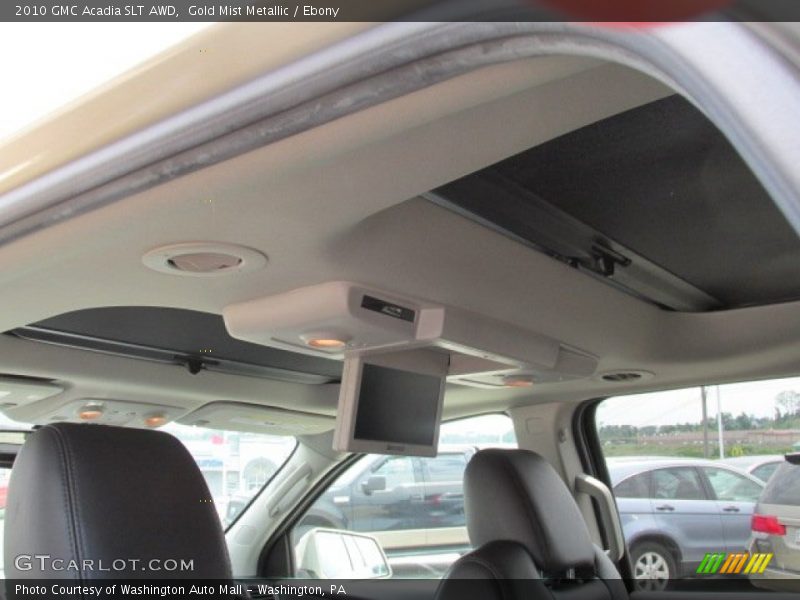 Gold Mist Metallic / Ebony 2010 GMC Acadia SLT AWD