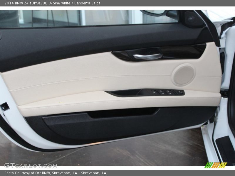 Alpine White / Canberra Beige 2014 BMW Z4 sDrive28i