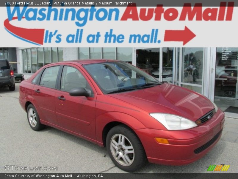 Autumn Orange Metallic / Medium Parchment 2000 Ford Focus SE Sedan