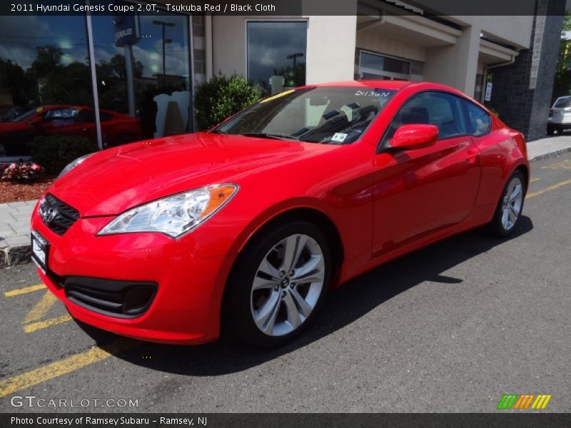 Tsukuba Red / Black Cloth 2011 Hyundai Genesis Coupe 2.0T